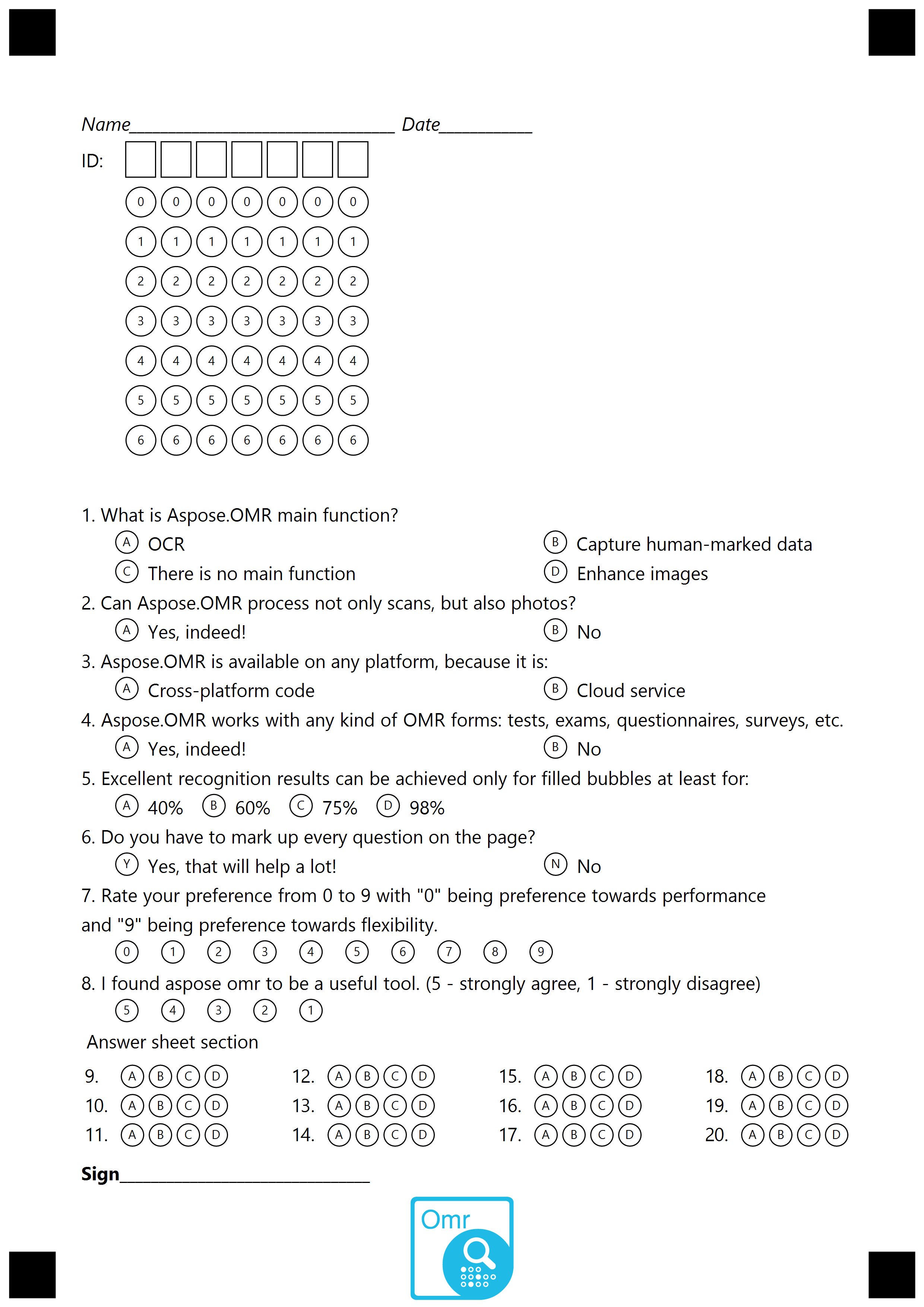 Aspose Test form example
